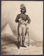 (Soldat In Uniform / Soldier In Uniform) - France Frankreich Pyramide Pyramid Egypt Ägypten - Prints & Engravings