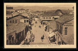 AK Skoplje-Ueskueb, Hauptstrasse, Führt Zum Türkenviertel  - Macédoine Du Nord