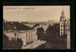 AK Königsberg I. Pr., Teilansicht Mit Stadttheater  - Ostpreussen