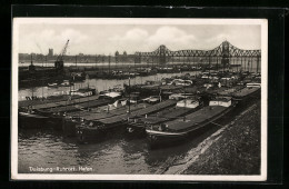 AK Duisburg-Ruhrort, Hafen Mit Brücke  - Sonstige & Ohne Zuordnung