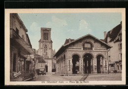 CPA Gramat, Place De La Halle  - Gramat