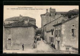 CPA Castelnau-Montratier, Le Chateau, Rue Du Barry  - Other & Unclassified