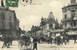 LIMOGES  Boulevard Carnot Belle Animation Tram Attelage à Mains RV - Limoges