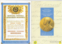 Postzegels > Europa > Duitsland > West-Duitsland >Deutsch/ Schwediisches Erinnerungsblatt 100 Jahre Alfred Nobel (18386) - Lettres & Documents