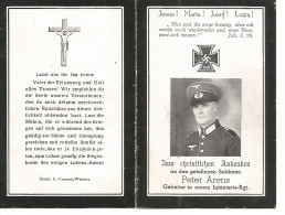 Souvenir Mortuaire  Militaire Region Born   Saint Vith Malmedy - War 1939-45