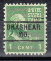 USA Precancel Vorausentwertungen Preo Locals Missouri, Brashear 729 - Préoblitérés