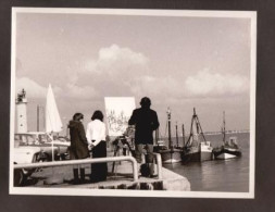 2 Photos Originales 80 SOMME 1975 " Peintre Sur La Jetée - LE HOURDEL "_PHOT223a&b - Lugares