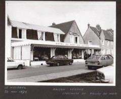 4 Photos Originales 80 SOMME - CAYEUX SUR MER " LE HOURDEL " Maison LEROUX Hôtel Restaurant  Février 1975 _PHOT108a&b - Orte