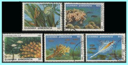 GREECE- GRECE- HELLAS 1988: Microscopic Animal  Compl. Set Used - Gebruikt