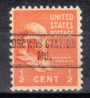 USA Precancel Vorausentwertungen Preo Locals Missouri, Browns Station 734 - Precancels