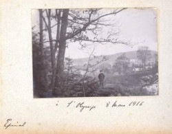 2 Photos Originales 88 VOSGES 1916 " Epinal à L'Olympe Et Personages Sur Une Terrasse " (30)_PHOT227a&b - Lieux