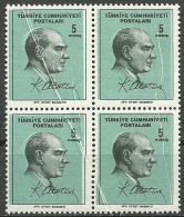 Turkey; 1965 Regular Issue Stamp 5 K. "Pleat ERROR" - Neufs