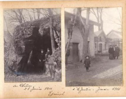 4 Photos Originales  88 VOSGES " EPINAL Au Chateau Et à La Justice " 1915 Et 1916 (26)_PHOT230a&b - Places