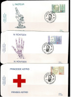 1995 2612 2613 & 2614 FDC's  (Lokeren) : " RODE KRUIS / CROIX ROUGE " - 1991-2000