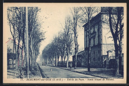 CPA Beaumont-sur-Oise, Entrée Du Pays, Route Venant De Nointel  - Beaumont Sur Oise