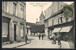 CPA Deuil, Rue De L`Église  - Autres & Non Classés