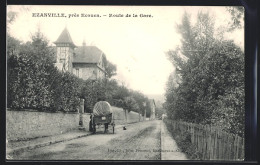 CPA Ézanville, Près Ecouen, Route De La Gare  - Ecouen