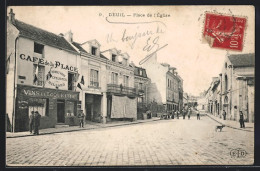 CPA Deuil, Place De L`Eglise  - Autres & Non Classés