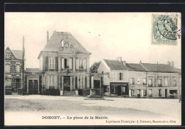 CPA Domont, La Place De La Mairie  - Domont