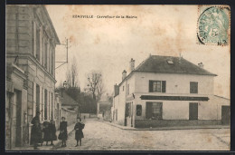 CPA Ezauville, Carrefour De La Mairie  - Autres & Non Classés