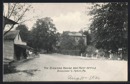 AK Dingman`s Ferry, PA, The Dingman House And Post Office  - Sonstige & Ohne Zuordnung