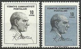 Turkey; 1965 Regular Issue Stamp 10 K. ERROR "Ground Color Missing" - Unused Stamps