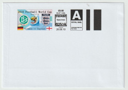 Great Britain Cover Franked W/Smart Stamp 2010 FIFA World Cup Football Germany Vs England. Postal Weight 0,04 Kg. Please - 2010 – Südafrika