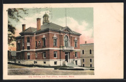 AK Hallowell, ME, City Building And Post Office  - Other & Unclassified