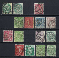 FRANCE Paris Imprimés PP Xx Ca.1876-1910: Lot De 15 TP (entre  PP 81 Et PP 100), Incluant Le Y&T 128 - Zeitungsmarken (Streifbänder)