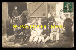 37 - STE MAURE DE TOURAINE - GROUPE DE SOLDATS EN MANOEUVRE - CARTE PHOTO ORIGINALE - VOIR ETAT - Other & Unclassified