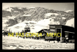 74 - MEGEVE - TELEFERIQUE DE ROCHEBRUNE - CARTE PHOTO ORIGINALE - Megève