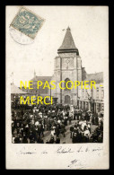 59 - MARCQ-EN-BAROEUL - EGLISE SAINT-VINCENT - FETE DU 4 ET 5 AOUT 1907 - CARTE PHOTO ORIGINALE - Marcq En Baroeul