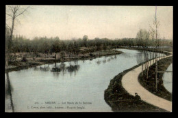 80 - AMIENS - LES BORDS DE LA SOMME - CARTE COLORISEE - Amiens