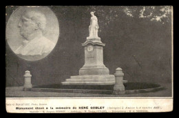 80 - AMIENS - MONUMENT ELEVE A LA MEMOIRE DE RENE GOBLET INAUGURE LE 6 OCTOBRE 1907 - Amiens