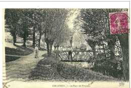 Issoudun. Le Parc De Frapele, La Passerelle Sur La Rivière. - Issoudun