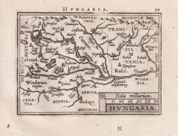 Hungaria - Hungary Ungarn Magyarorszag / Carte Map Karte / Epitome Du Theatre Du Monde / Theatro Del Mondo / T - Estampes & Gravures