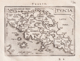 Tuscia - Toscana Toskana Firenze / Italia Italy Italien  / Carte Map Karte / Epitome Du Theatre Du Monde / The - Prints & Engravings