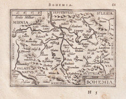 Bohemia - Böhmen Bohemia / Cechy Czech Tschechien / Prague Plzen Praha Prag / Carte Map Karte / Epitome Du Th - Estampes & Gravures