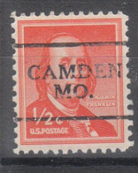 USA Precancel Vorausentwertungen Preo Locals Missouri, Camden 701 - Precancels