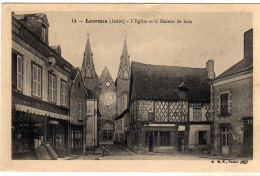 Levroux L'eglise Et Maison De Bois - Sonstige & Ohne Zuordnung