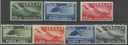 Italy Democratica Posta Aerea 1945/46 Cpl 7v MNH ** Set - 1946-60: Nieuw/plakker