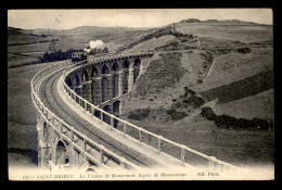 22 - SAINT-BRIEUC - LOCOMOTIVE SUR LE VIADUC DE CHEMIN DE FER DE DOUVENANT - LIGNE DE MONCONTOUR - Saint-Brieuc