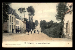 22 - GUINGAMP - LA ROUTE DE ST-JEAN - CARTE COLORISEE - Guingamp