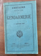 RARE ANNUAIRE De Gendarmerie Pour L'année 1896, Complet, Couverture Défraichie. - Sonstige & Ohne Zuordnung