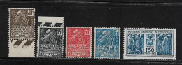 FRANCE  (  FR2 -  260 )   1931  N° YVERT ET TELLIER   N°  270/274   N** - Ongebruikt