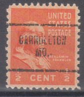 USA Precancel Vorausentwertungen Preo Locals Missouri, Carrollton 704 - Precancels