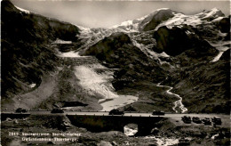 Sustenstrasse - Steingletscher, Gwächtenhorn-Thierberge (2849) * 3. 8. 1949 - Autos - Gadmen 