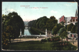 AK Düsseldorf, Blick Auf Königsallee Mit Stadtgraben  - Duesseldorf