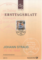 Germany Deutschland 1999-23 Johann Strauss, Composer Komponist Music Musik Compositeur Musique Opera Operetta, Bonn - 1991-2000