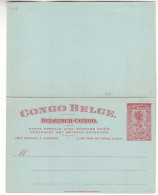 Congo Belge - Carte Postale De 1912 - Avec Carte Réponse - Entier Postal - - Covers & Documents